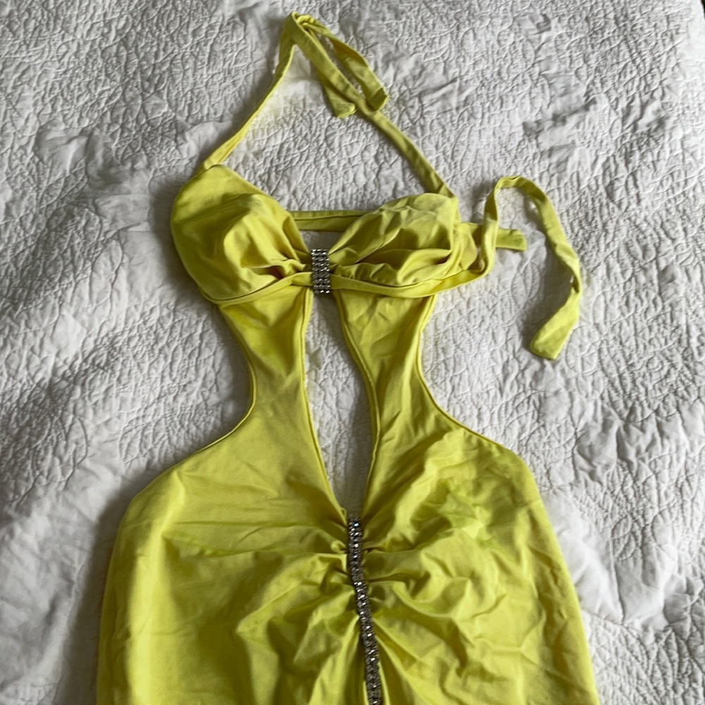 Yellow gown